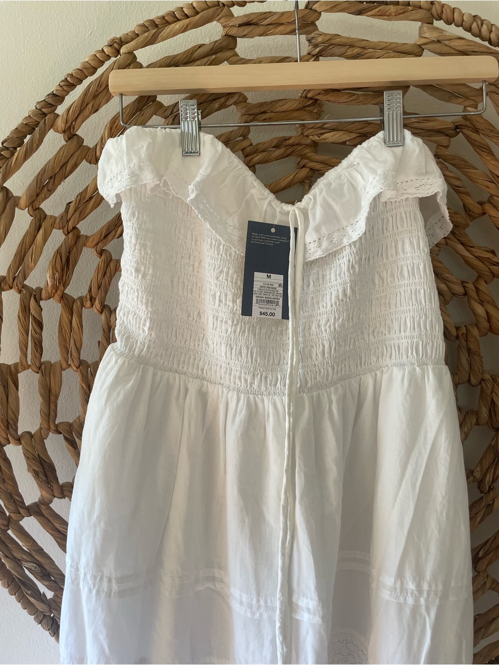 Universal Thread White Ruffle Dress - Picture 6 of 9
